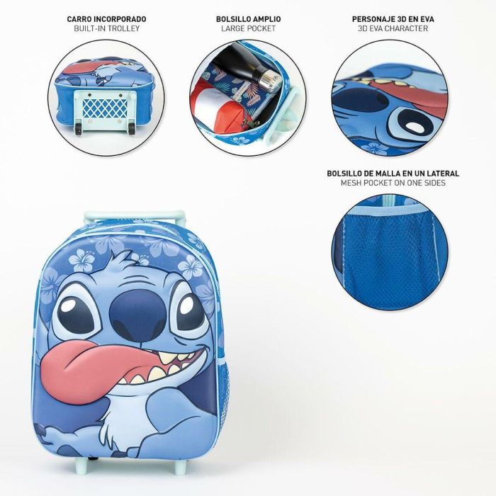 Mochila infantil trolley 3D stitch 25.0 x 31.0 x 10.0 cm 6