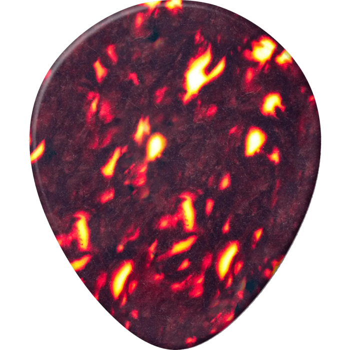 DUNLOP Pack 12 Púas Genuine Celluloid Teardrop Shell - Heavy 2