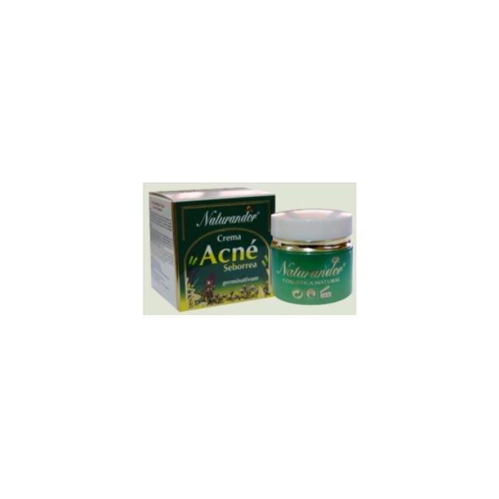 Fleurymer Crema Acne-Seborrea 50ml con Tomillo, Eucalipto y Vitaminas A, E, B3 para Pieles Grasas y con Exceso de Grasa