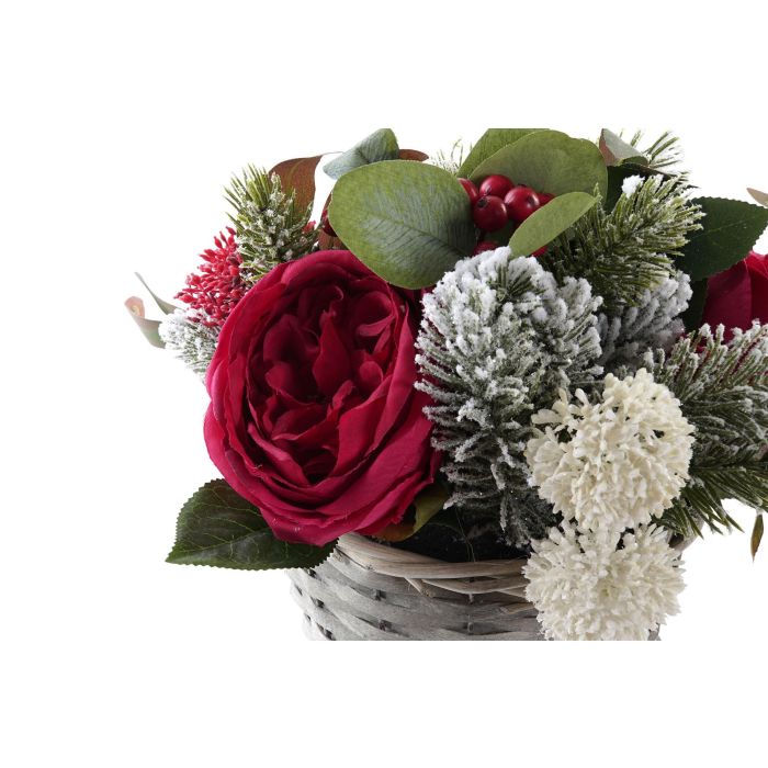 DKD Home Decor Planta de Navidad Alpina Artificial Blanco Rojo de PE, 30x30x25 cm, para Decoración Hogar (Pack de 12 Unidades) 1 DKD Home Decor Planta de Navidad Alpina Artificial Blanco Rojo de PE, 30x30x25 cm, para Decoración Hogar (Pack de 12 Unidades) 1