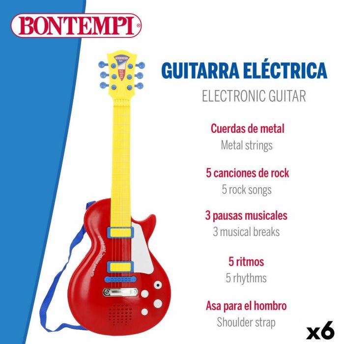 Guitarra Infantil Bontempi 20 x 56 x 4 cm (6 Unidades) 19 Guitarra Infantil Bontempi 20 x 56 x 4 cm (6 Unidades) 19