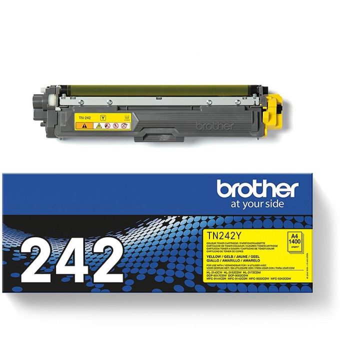 Brother Tóner TN-242Y Amarillo Original para Impresión Láser - hasta 1.400 páginas (ISO/IEC 19798) 2 Brother Tóner TN-242Y Amarillo Original para Impresión Láser - hasta 1.400 páginas (ISO/IEC 19798) 2