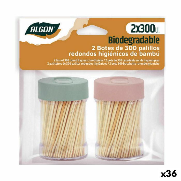 Palillos Dentales Algon Set 600 Piezas (36 Unidades) Palillos Dentales Algon Set 600 Piezas (36 Unidades)
