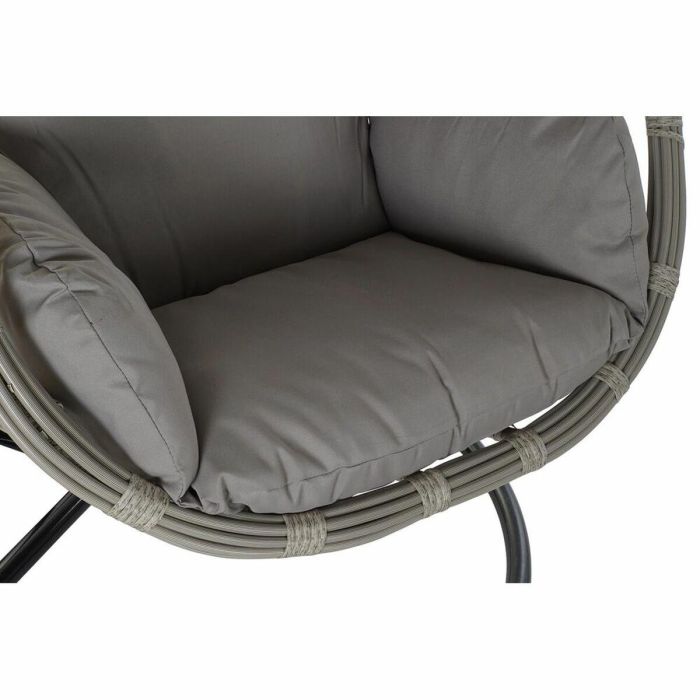 Sillon Colgante Terraza Y Jardin DKD Home Decor Gris 70 x 110 x 90 cm 4