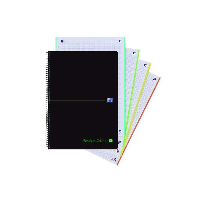 Bloc Oxford Black N´Colors Eu.Book 4 Micro.Tapa Pp A4+ 80H Cuadric. 5X5 90G (Set de 5)