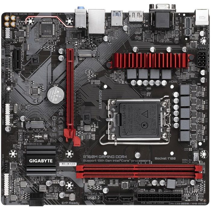 Gigabyte 9MB76MG4-00-11 Placa Base B760M GAMING DDR4 Socket 1700 Micro ATX para Intel 12ª/13ª Gen, PCIe 4.0, LAN 2.5GbE 4 Gigabyte 9MB76MG4-00-11 Placa Base B760M GAMING DDR4 Socket 1700 Micro ATX para Intel 12ª/13ª Gen, PCIe 4.0, LAN 2.5GbE 4