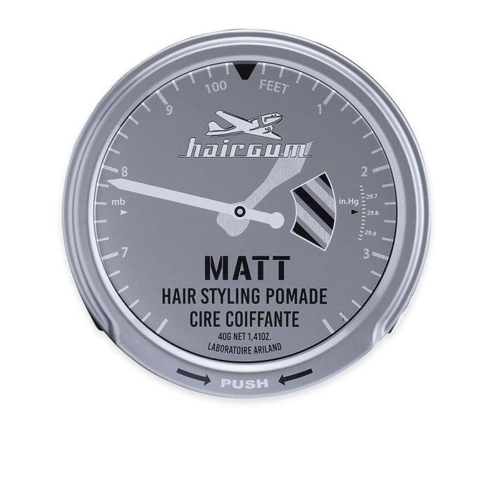 Hairgum Pomada de Peinado Mate 40 gr para Hombre - Cera Modeladora para Pelo Corto con Acabado Natural y Efecto Matificante Hairgum Pomada de Peinado Mate 40 gr para Hombre - Cera Modeladora para Pelo Corto con Acabado Natural y Efecto Matificante
