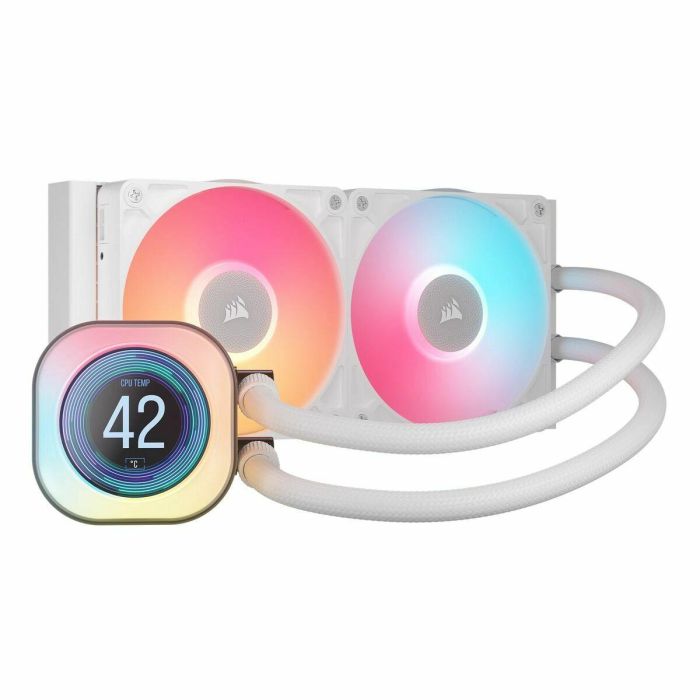 Corsair CW-9061025-WW iCUE LINK TITAN 240 RX LCD Blanco AIO - Refrigeración Líquida para PC 14