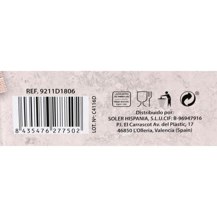 La Mediterranea Vajilla Redonda Rivoli 18 Piezas (2 Unidades) 10 La Mediterranea Vajilla Redonda Rivoli 18 Piezas (2 Unidades) 10