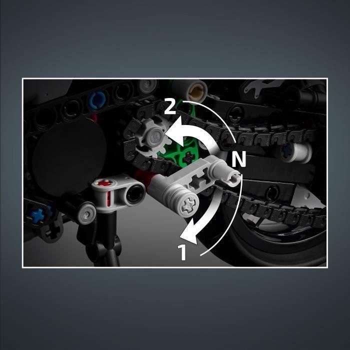 LEGO 42170 Technic Moto Kawasaki Ninja H2R, Maqueta de Construcción, Juguete Regalo Niños 3