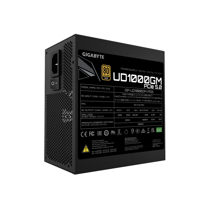 Gigabyte UD1000GM PG5 Fuente de Alimentación 1000W 80 PLUS Gold Modular ATX - GP-UD1000GM PG5 GEU2 4 Gigabyte UD1000GM PG5 Fuente de Alimentación 1000W 80 PLUS Gold Modular ATX - GP-UD1000GM PG5 GEU2 4