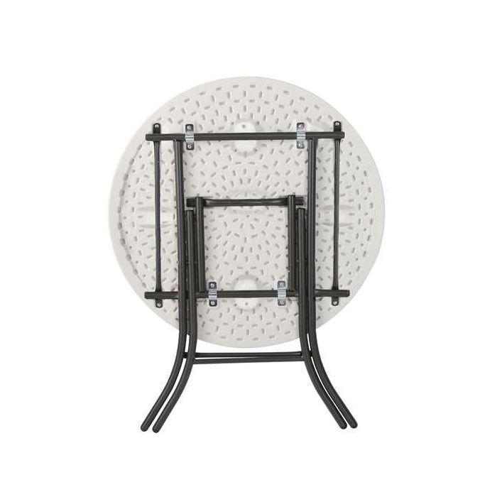 Mesa auxiliar Lifetime Blanco 83,5 x 73,5 x 83,5 cm Acero Plástico 4