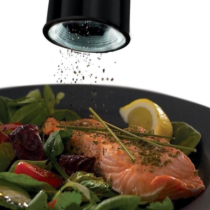 Russell Hobbs 28010-56/RH Juego Molinillo Sal y Pimienta Eléctrico – Molienda Fina/Gruesa, Luz LED – Negro 1