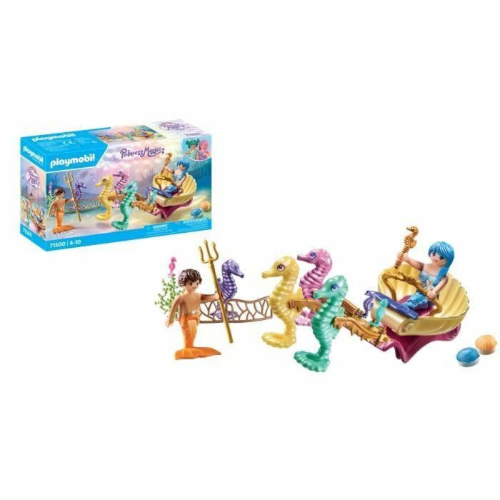 Playmobil Sirenas con Caballitos de Mar - Set de Aventuras Submarinas con Figuras, Carruaje y Accesorios 2