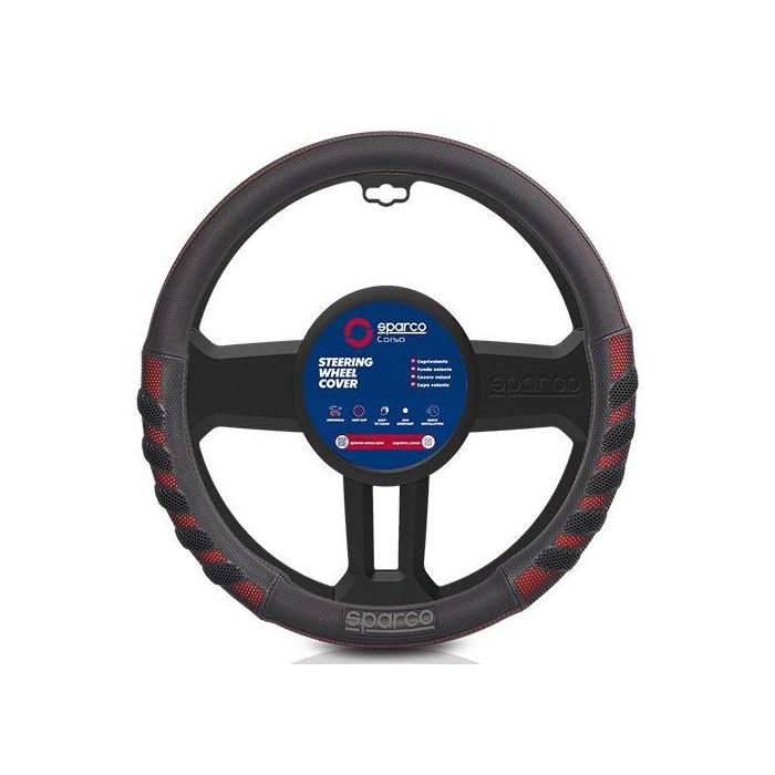 Abc Funda Volante S101 Intl Rojo SPCS101RD para Coche y Camion - Universal y Antideslizante 2