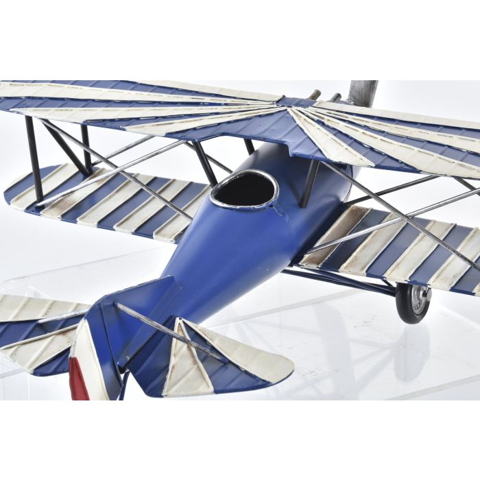 DKD Home Decor Avión Decoración Vintage Metal Rojo Azul Marino Medidas 45x38x16 cm Set de 2 Unidades 1 DKD Home Decor Avión Decoración Vintage Metal Rojo Azul Marino Medidas 45x38x16 cm Set de 2 Unidades 1