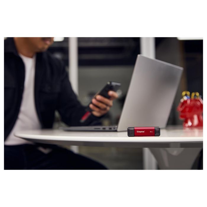 Kingston 2TB SSD Portable Dual USB-A/C Hasta 1050MB/s USB 3.2 Gen 2 Negro Rojo 16