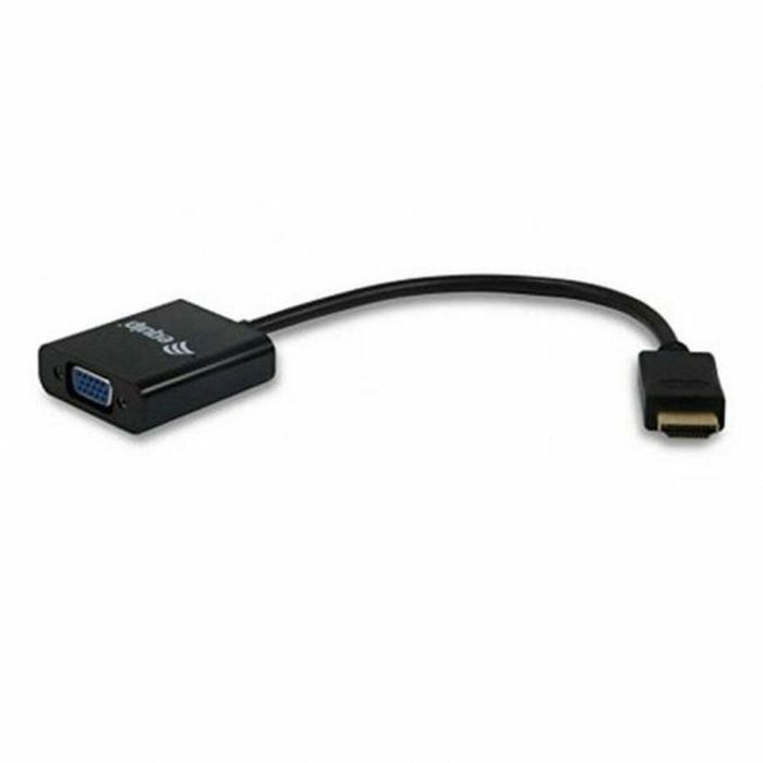 EQUIP ADAPTADOR HDMI MACHO A VGA HEMBRA CON AUDIO JACK 3.5" 1