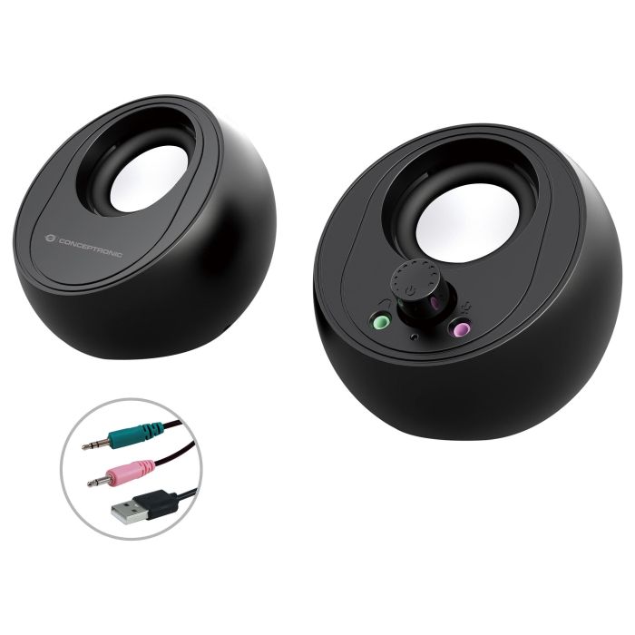 CONCEPTRONIC ALTAVOCES 2.0 BJORN01B 10W COLOR NEGRO JACK 3.5" Y BLUETOOTH ALIMENTACION USB 0 CONCEPTRONIC ALTAVOCES 2.0 BJORN01B 10W COLOR NEGRO JACK 3.5" Y BLUETOOTH ALIMENTACION USB 0