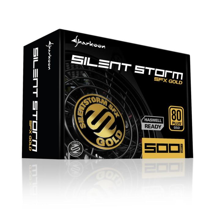 SHARKOON SilentStorm SFX Gold 500W Fuente de Alimentación 80 PLUS Gold, SFX, Modular, ATX Negro 5