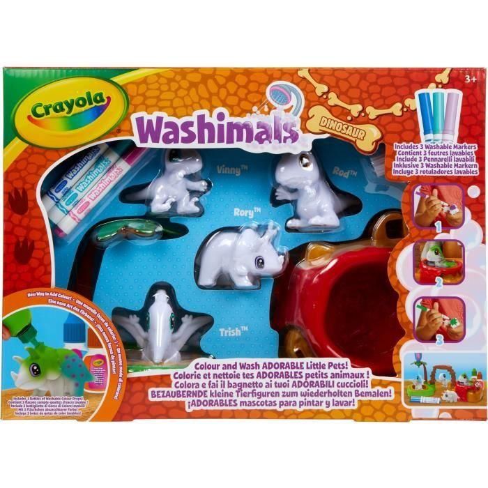Mis Animales para Colorear - CRAYOLA - Washimals - Dinosaurios - A partir de 3 años 1 Mis Animales para Colorear - CRAYOLA - Washimals - Dinosaurios - A partir de 3 años 1