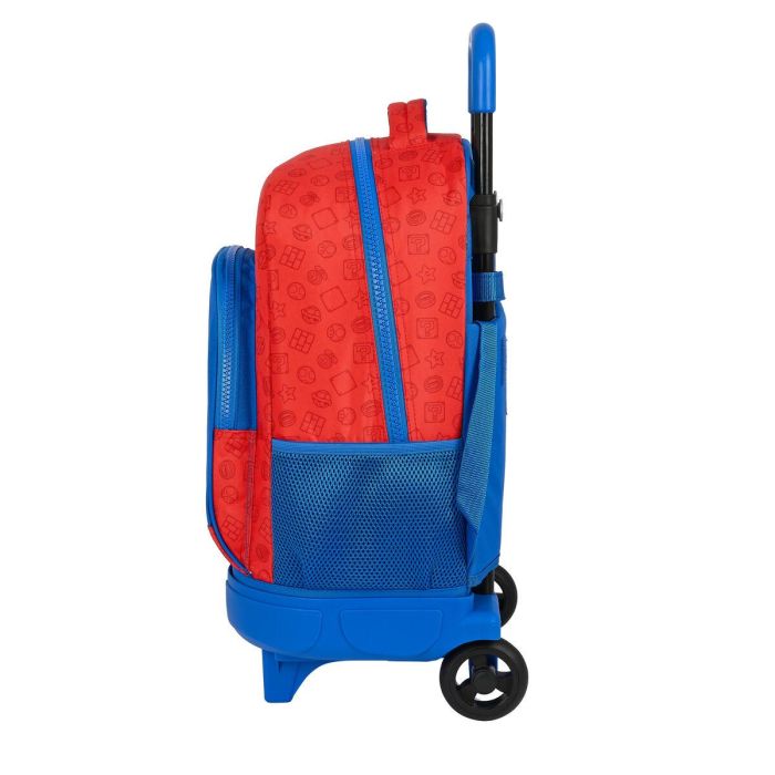Mochila Escolar con Ruedas Super Mario Rojo Azul (33 x 45 x 22 cm) 3 Mochila Escolar con Ruedas Super Mario Rojo Azul (33 x 45 x 22 cm) 3