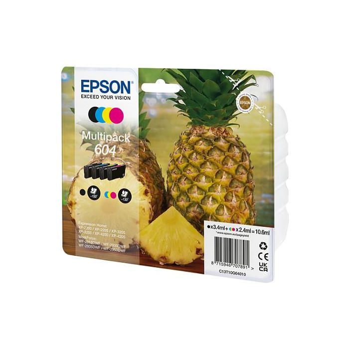 EPSON Cartucho 4 colores Multipack 604 XP-2200, WF-2910DWF Piña 1