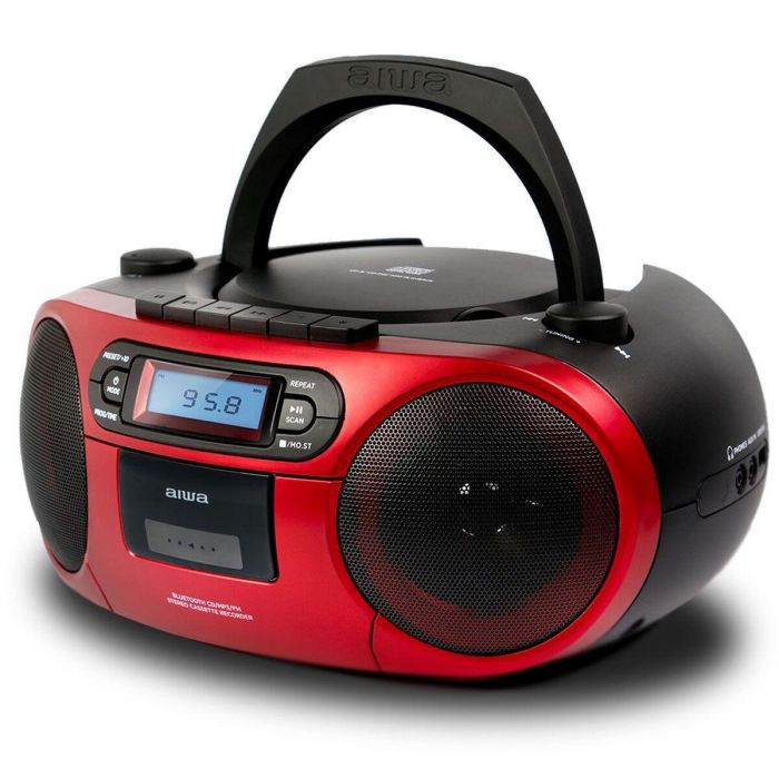 Radio Cassette Aiwa BBTC-550RD Bluetooth 15 Radio Cassette Aiwa BBTC-550RD Bluetooth 15