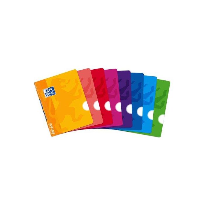 Oxford Libreta Grapada Classic Openflex 48H A5, Papel OptikPaper, Tapa de Plástico Flexible, Varios Colores