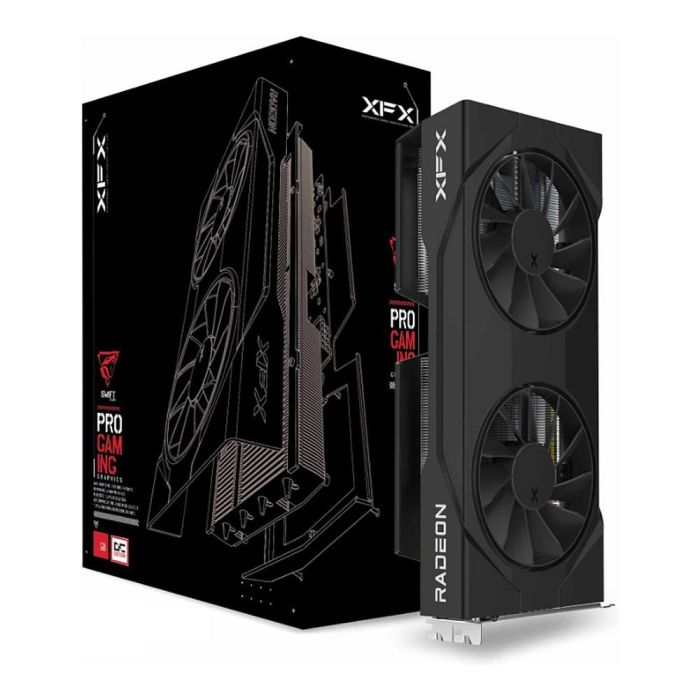 XFX Tarjeta Gráfica Radeon RX 9060 XT 16GB GDDR6 SWIFT DF OC Gaming 4