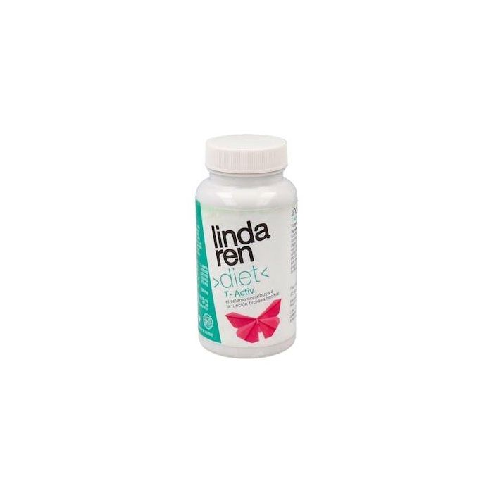Lindaren Diet T- Activ, Mantiene el Metabolismo Activo, Función Tiroidea Normal, con Té Verde y Selenio, 90 Cápsulas