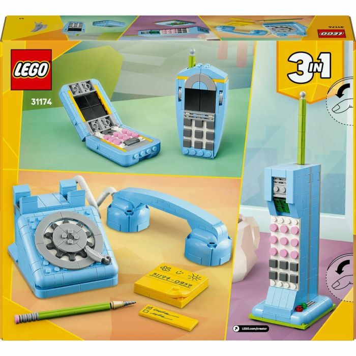 LEGO 31174 Creator 3 en 1 Teléfono Retro - Set de construcción para niños de 8 años en adelante 7 LEGO 31174 Creator 3 en 1 Teléfono Retro - Set de construcción para niños de 8 años en adelante 7