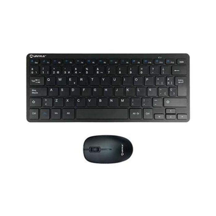 Unykach Kit Teclado + Ratón Mk288 Inalámbrico Negro Español USB 0 Unykach Kit Teclado + Ratón Mk288 Inalámbrico Negro Español USB 0
