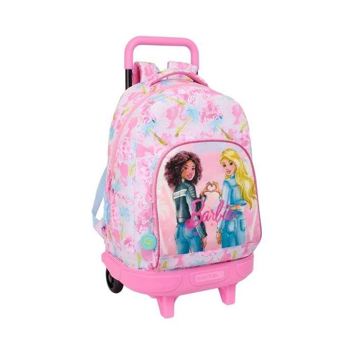 Mochila Escolar Barbie Painterly Rosa Azul cielo 33 x 45 x 22 cm