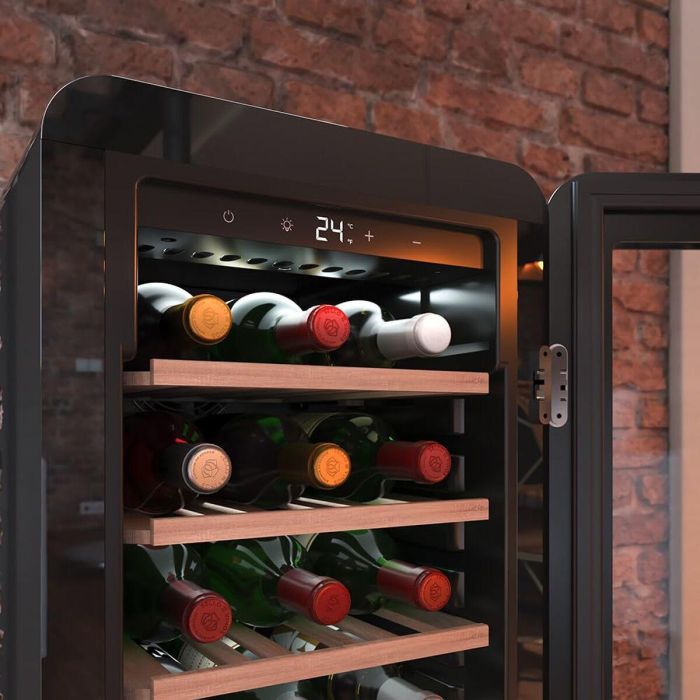 Cecotec Vinoteca GrandSommelier Origin 24 Rojo, 24 botellas, LED, NoFrost, display, 92,8cm 7