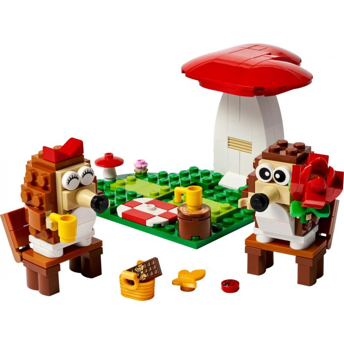 LEGO 40711 Set de Construcción Pícnic de Erizos con 2 Figuras de Animales y Accesorios para Niños +8 Años 1