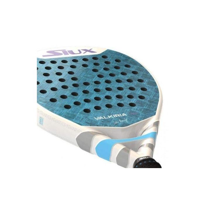 Siux Valkiria Pro 2025 Pala de Padel Sofia Araujo Blanco y Azul Polivalente Mujer 24K