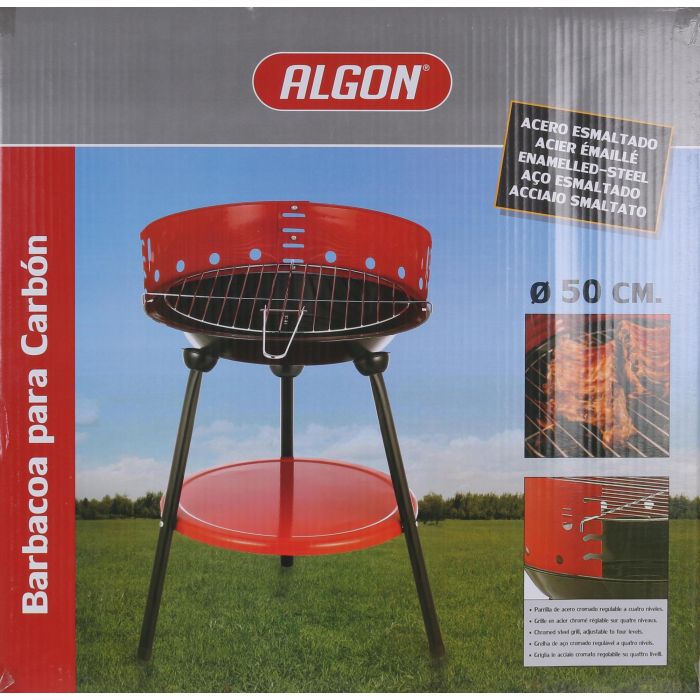 Algon Bbq Barbacoa Redonda 50 cm con Grill 48 cm 1