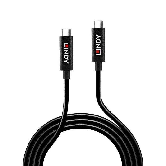 Lindy Cable Activo USB-C a USB-C 5m, USB 3.2 Gen 2 (10Gbps) con DisplayPort 1.4 Alt Mode y 60W PD para Extensión 1