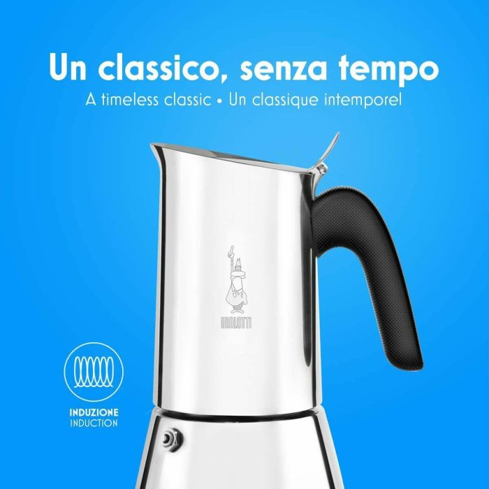 Cafetera Italiana Bialetti NEW VENUS Plateado Metal Acero Inoxidable 14