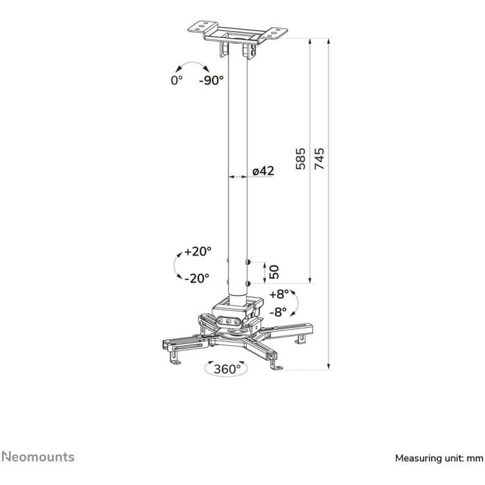 Proyector Neomounts CL25-550BL1 8