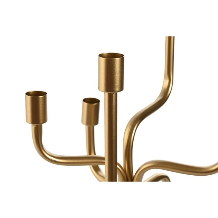 DKD Home Decor Candelabro Dorado Metal 25 x 51 x 25 cm 2