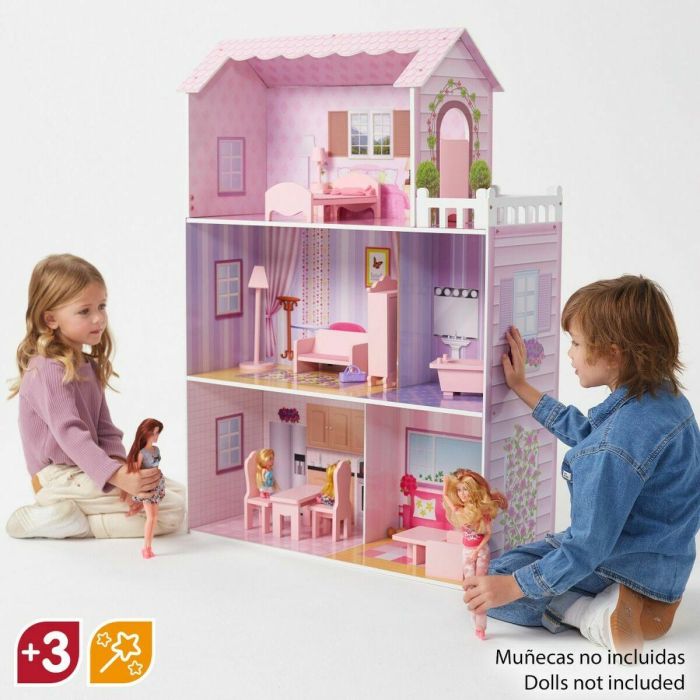 Casa de muñecas de madera 80x31x112 cm 2 Casa de muñecas de madera 80x31x112 cm 2