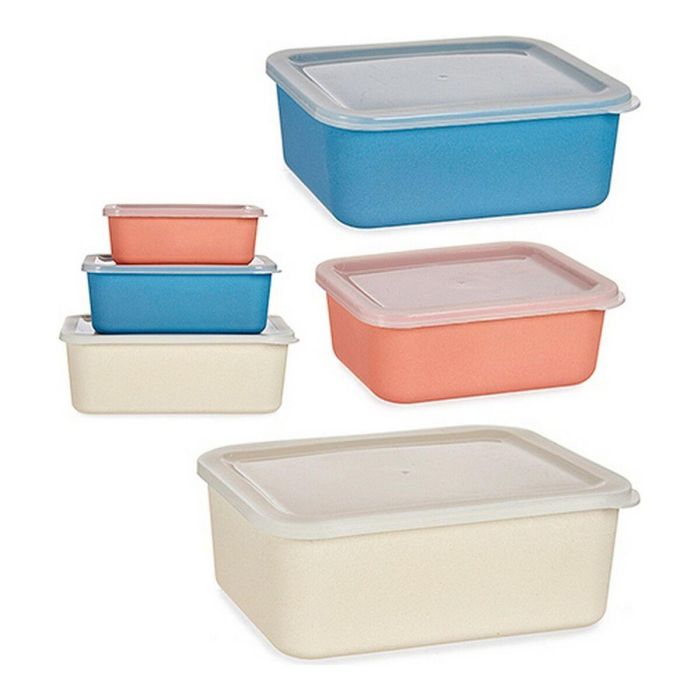 Set de Cajas Organizadoras Apilables 3 Piezas Multicolor 1 Set de Cajas Organizadoras Apilables 3 Piezas Multicolor 1