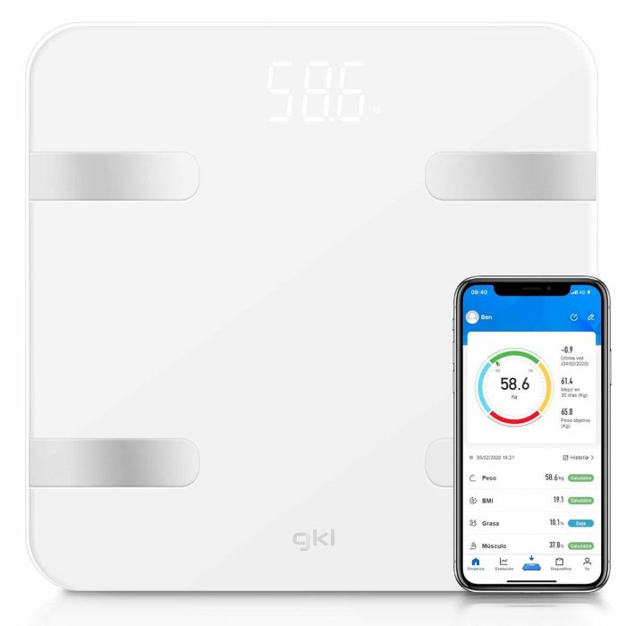 Grunkel Bluetooth Scale White FITBLUE300WHITE