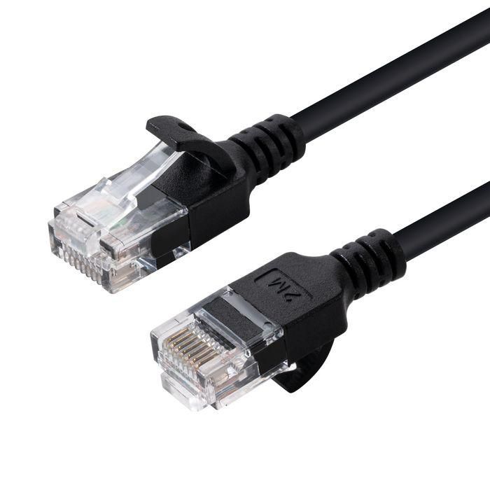 MicroConnect CAT6 U/UTP SLIM Network Cable 0.5m, Black MicroConnect CAT6 U/UTP SLIM Network Cable 0.5m, Black