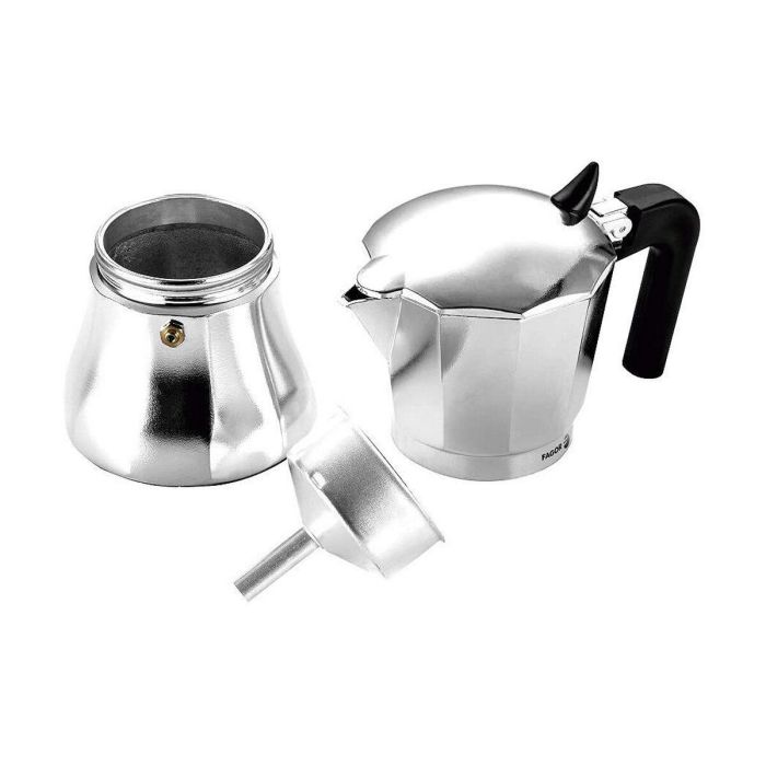 Cafetera Italiana Fagor Acero Aluminio 6 Tazas (1 unidad) 2 Cafetera Italiana Fagor Acero Aluminio 6 Tazas (1 unidad) 2