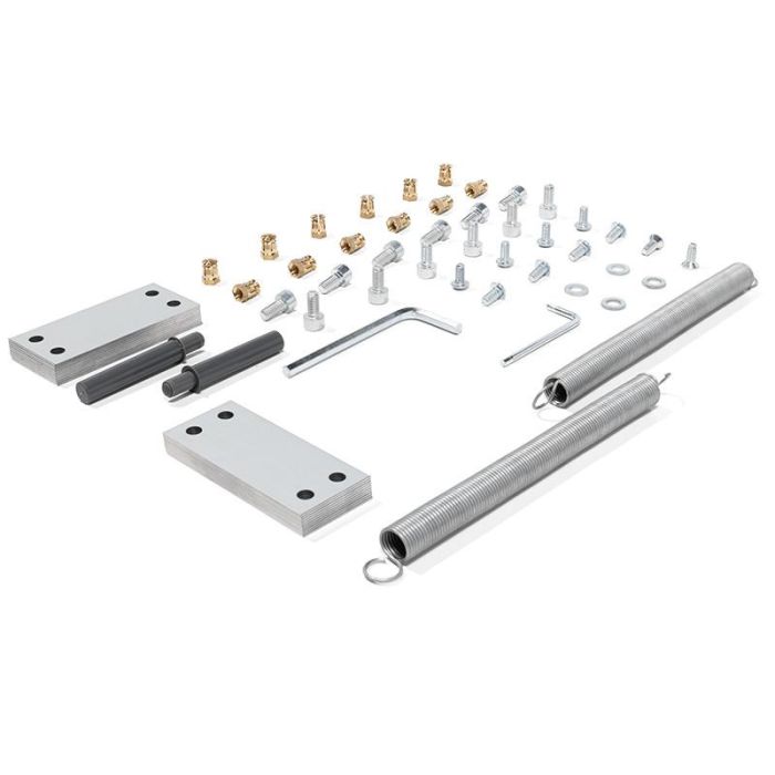 ATIM Opla-Top Mesa Auxiliar Extensible y Escamoteable para Cocina, 900mm, Guía Acero Inoxidable Bronce, Carga 40kg 2