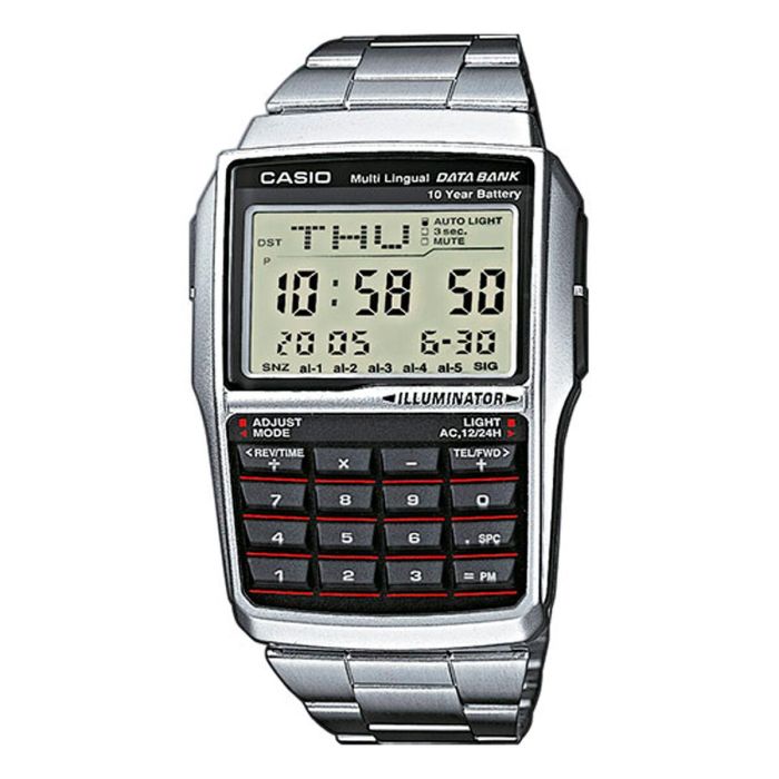 Reloj Hombre Casio DBC-32D-1AES Negro Plateado