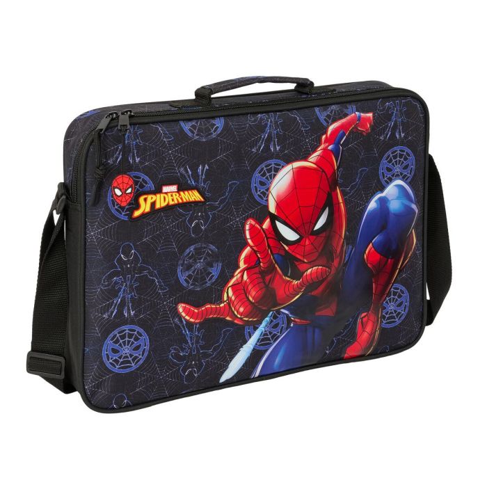 Cartera Escolar Spider-Man Attack Negro 38 x 28 x 6 cm